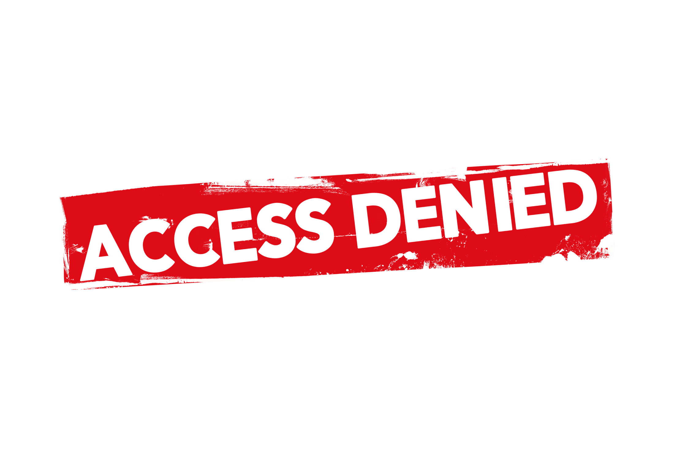 Grunge access denied label PSD