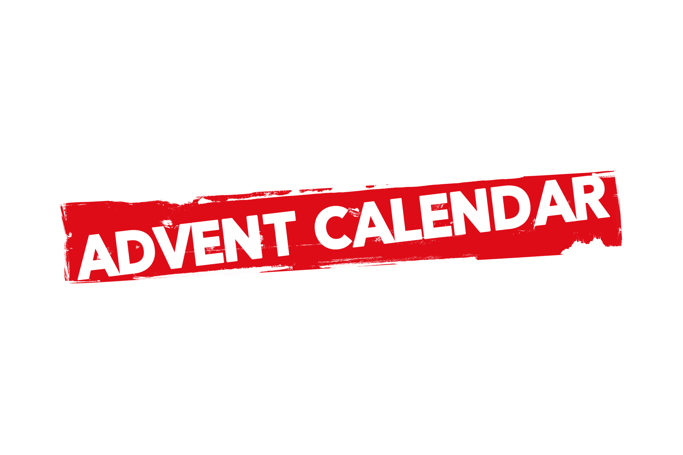 Grunge advent calendar label PSD
