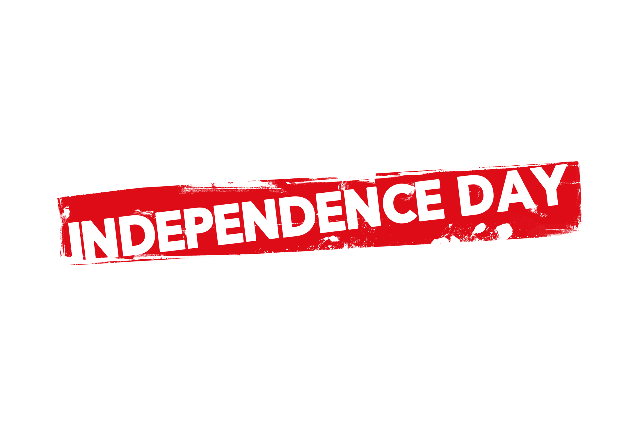 Grunge independence day label PSD