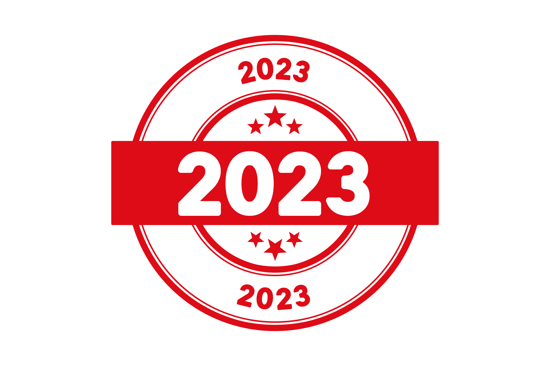 Round 2023 stamp PSD