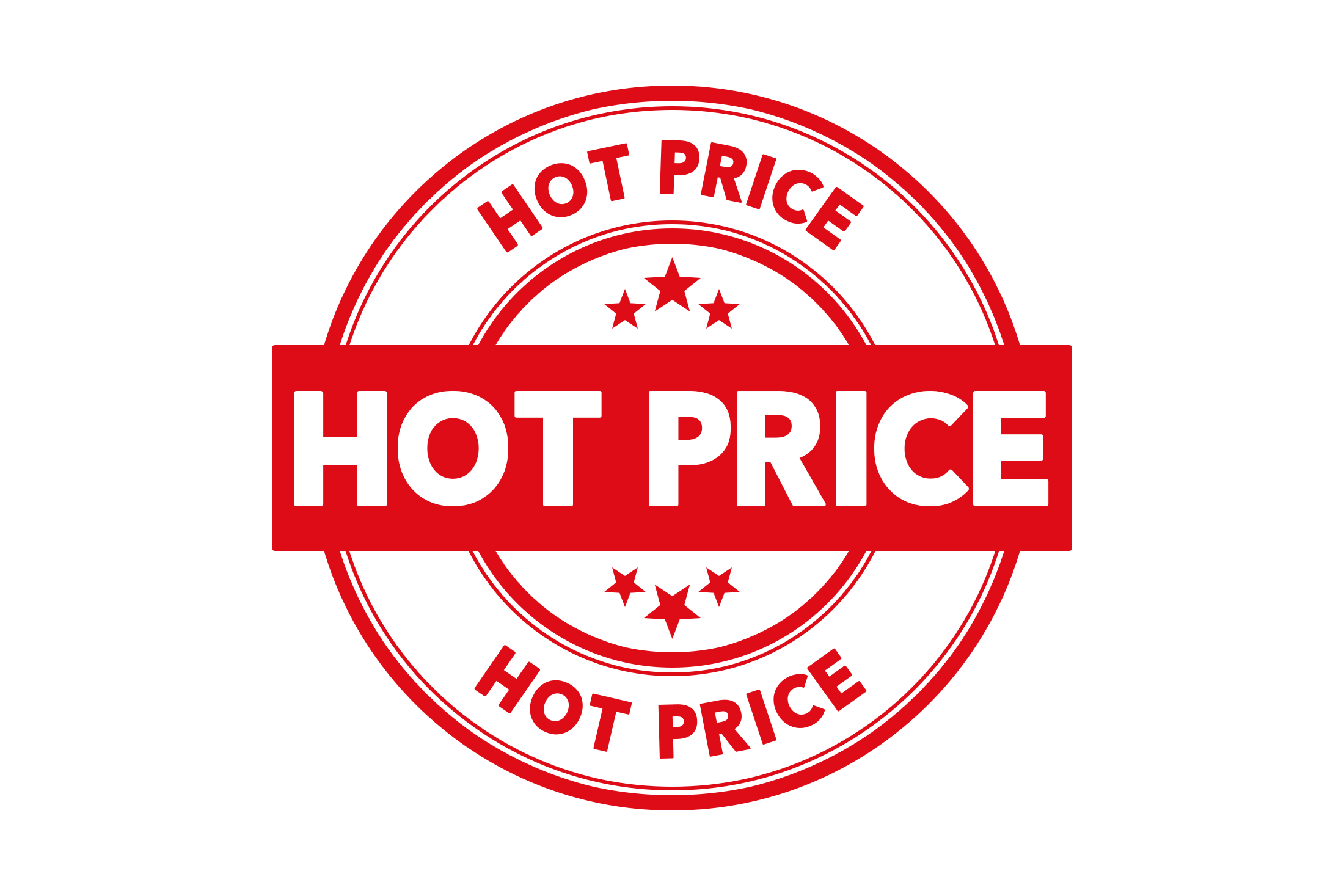 Round hot price stamp PSD