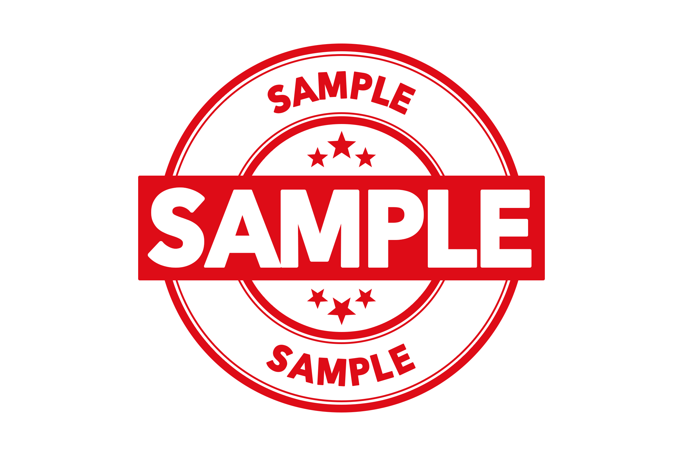 Round sample stamp PSD
