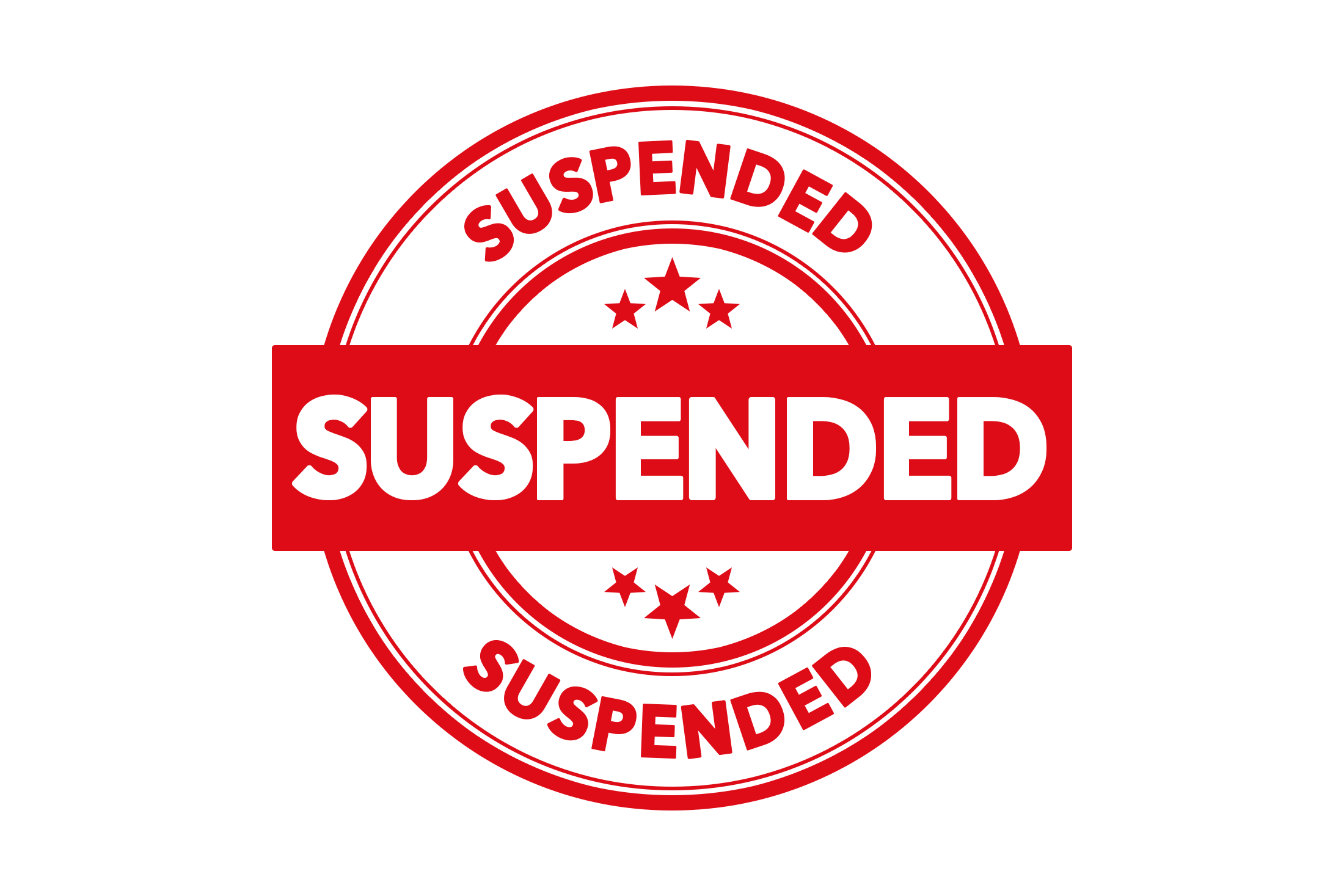 Round suspended stamp PSD