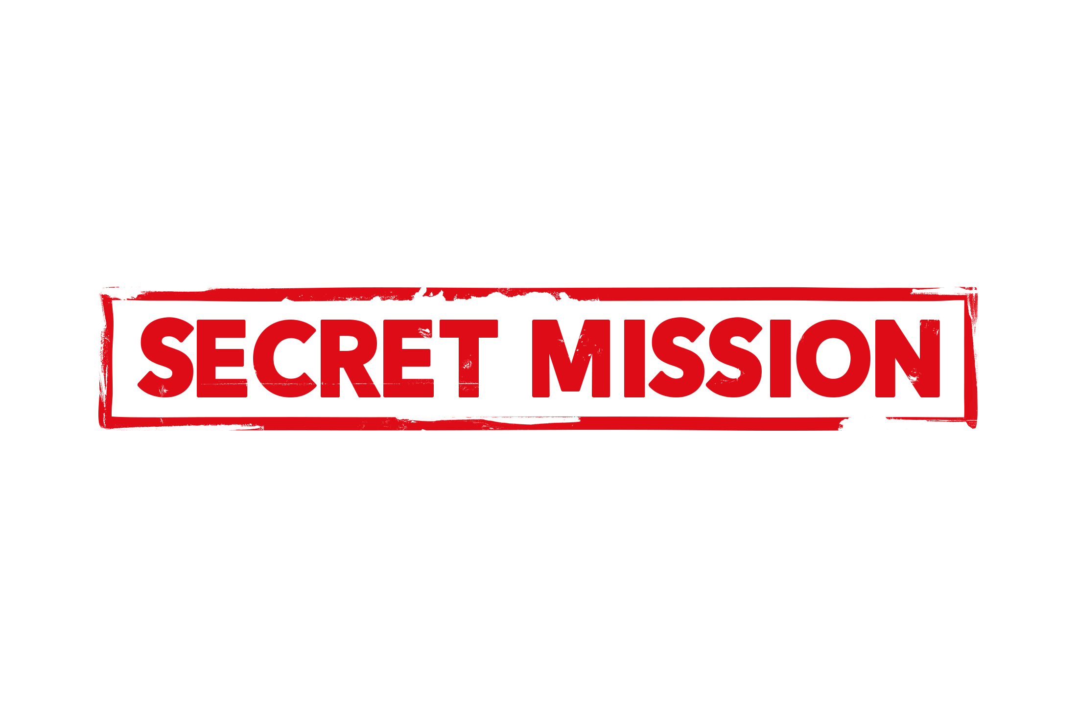Secret mission stamp PSD