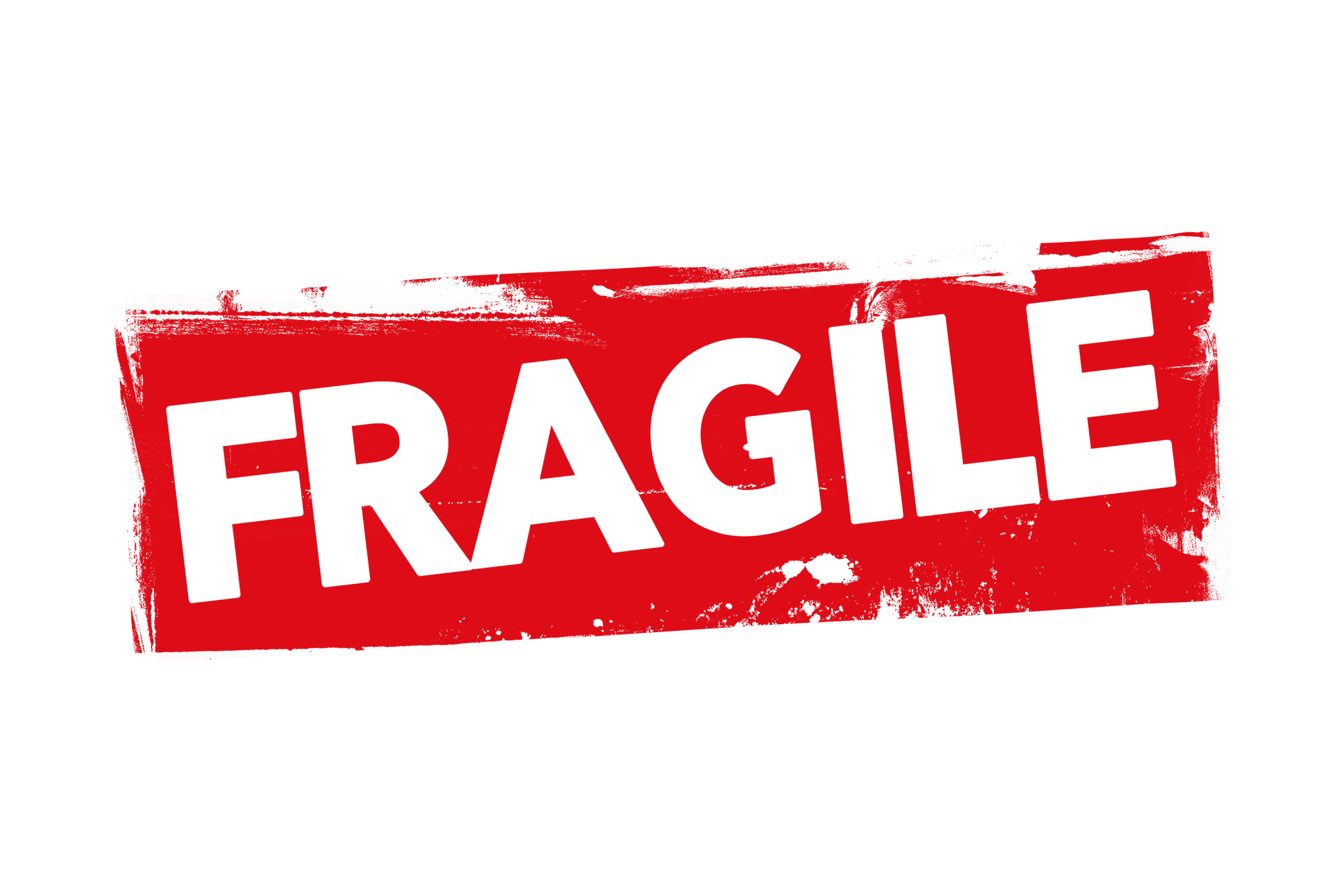 Grunge fragile label PSD