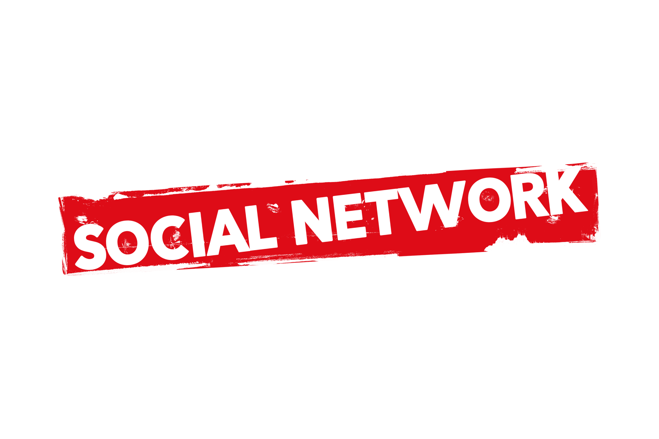 Grunge social network label PSD
