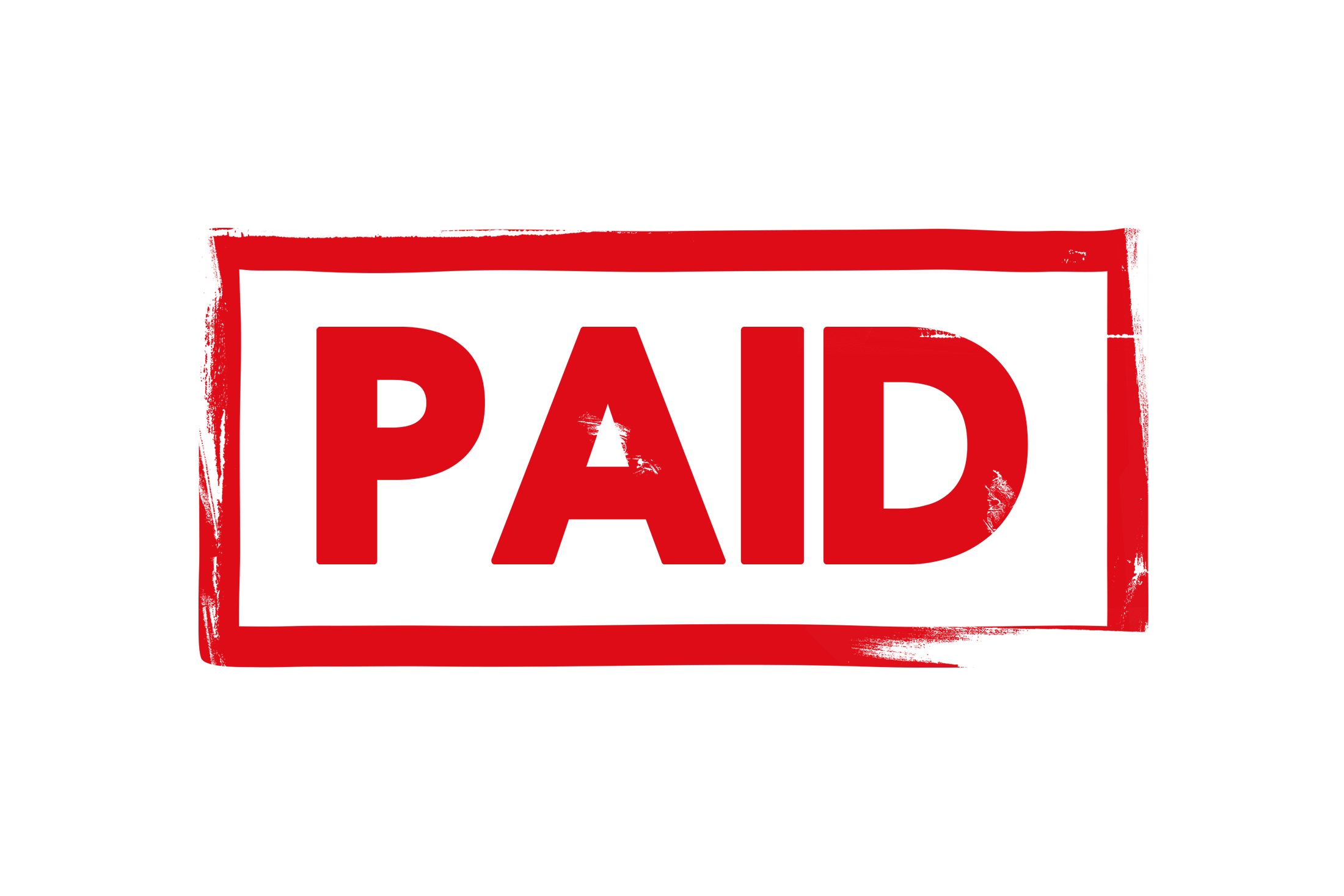Paid stamp PSD