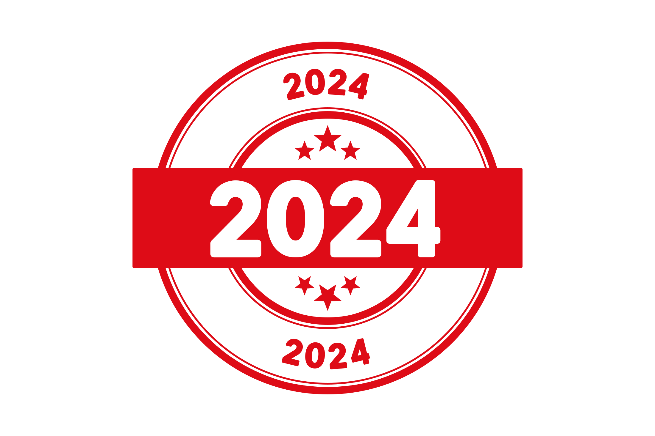 Round 2024 stamp PSD