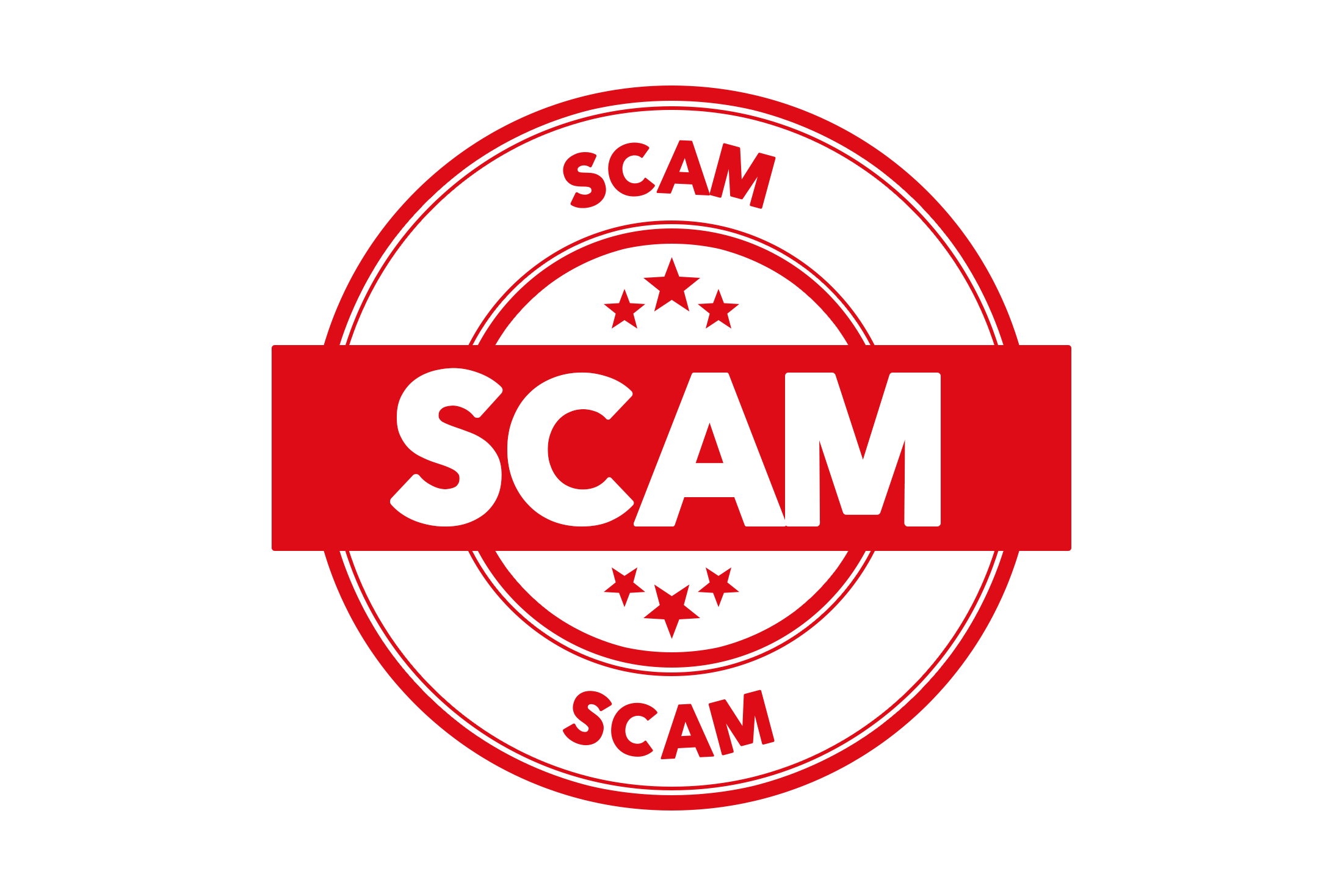 Round scam stamp PSD
