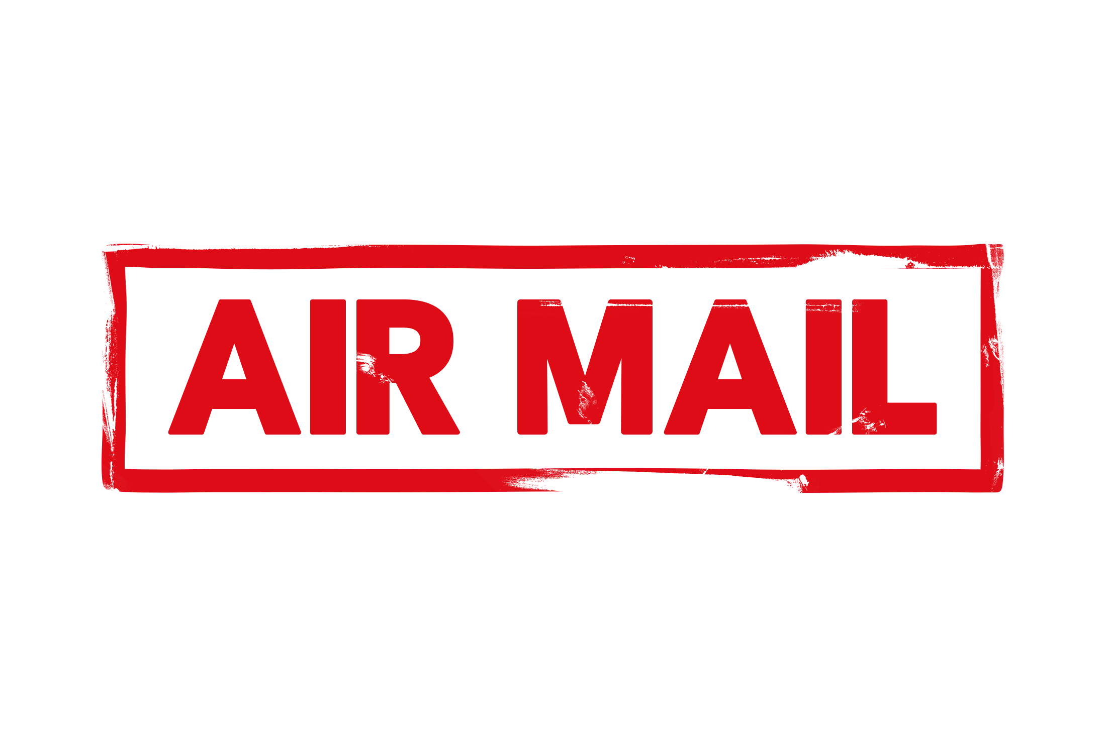 Air mail stamp PSD