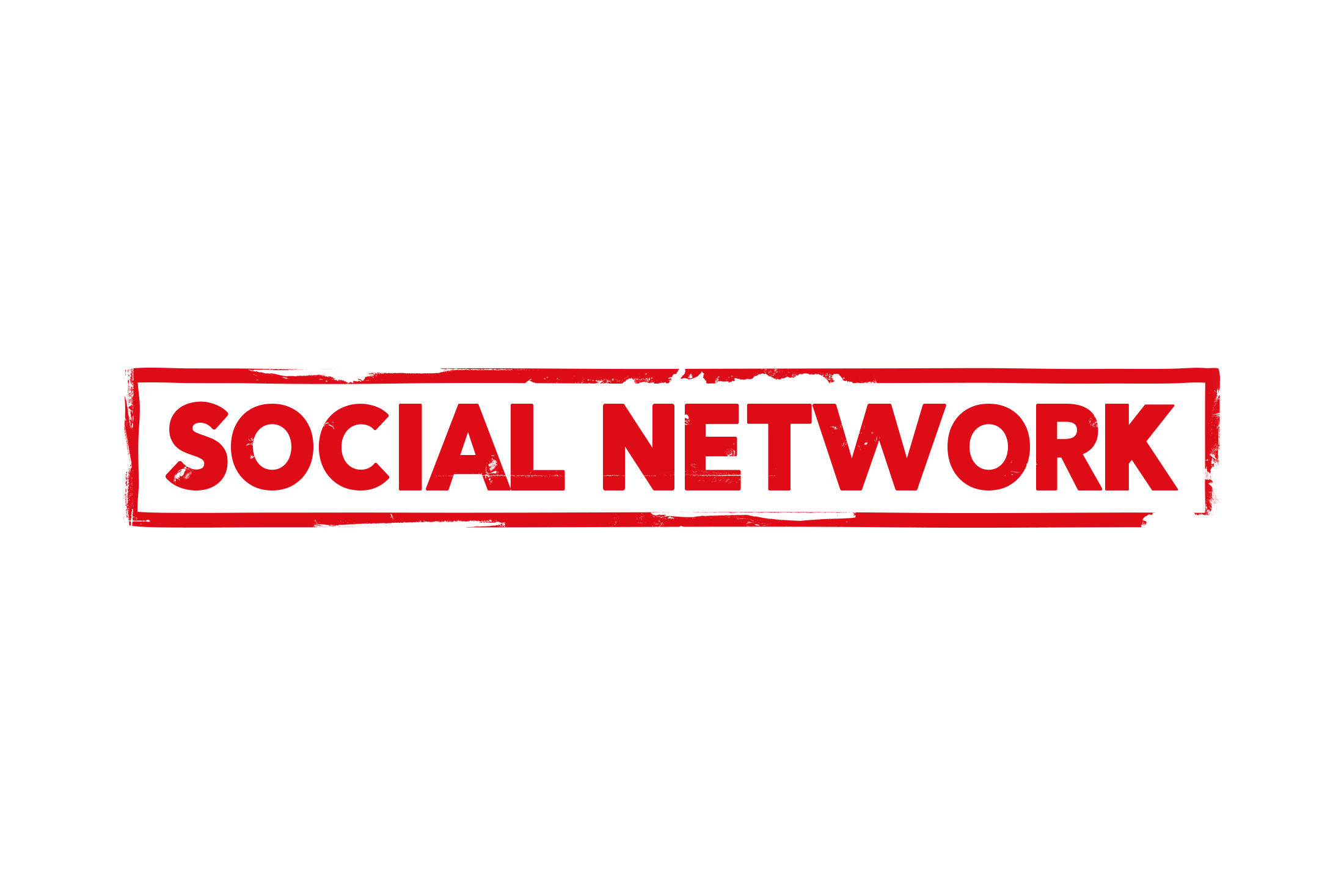 Social network stamp PSD