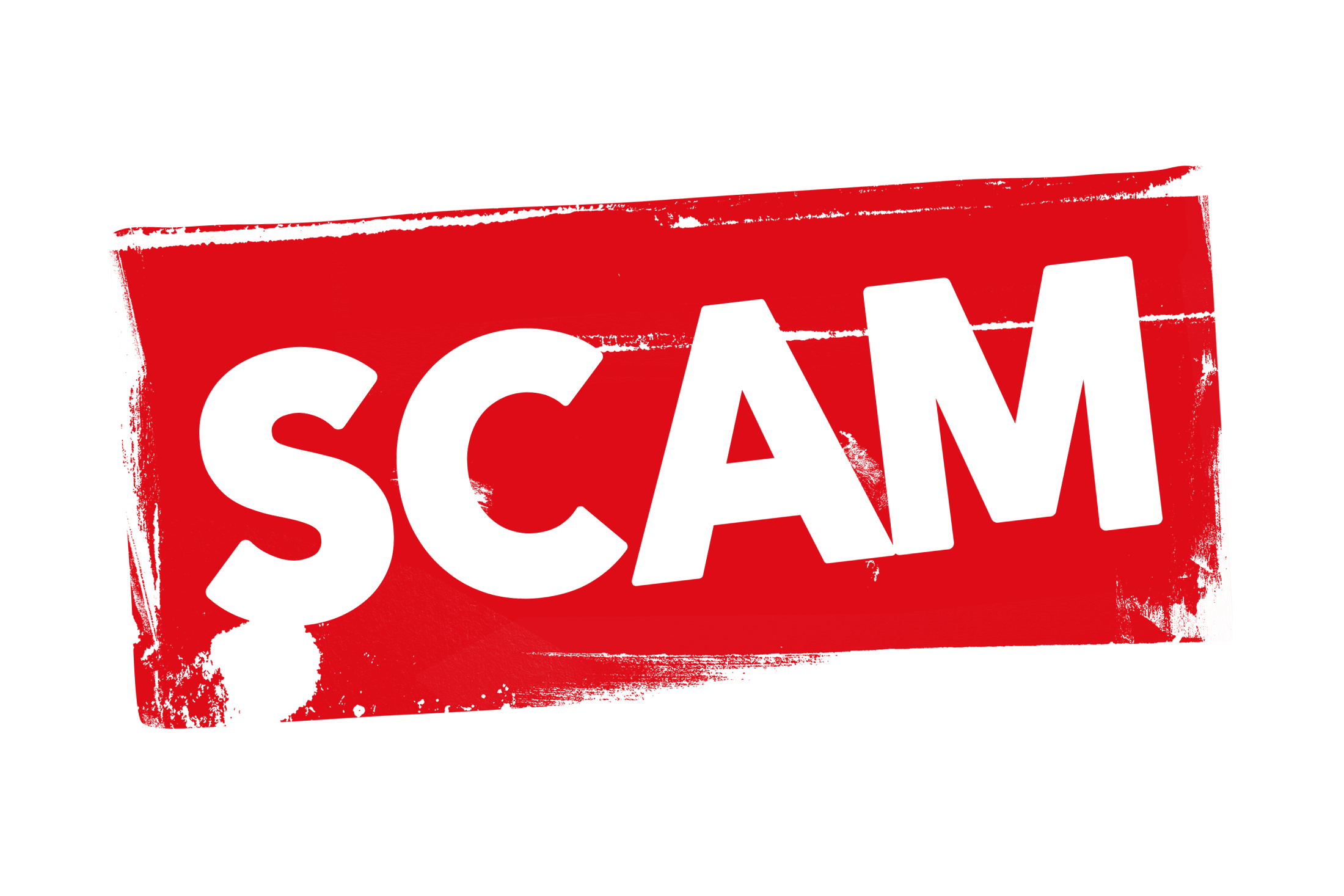 Grunge scam label PSD