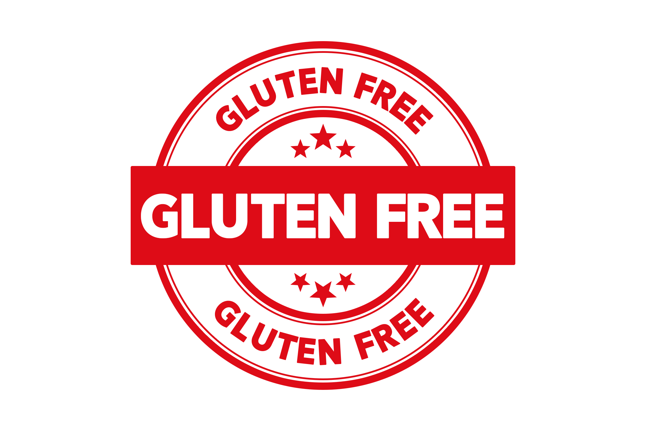 Round gluten free stamp PSD