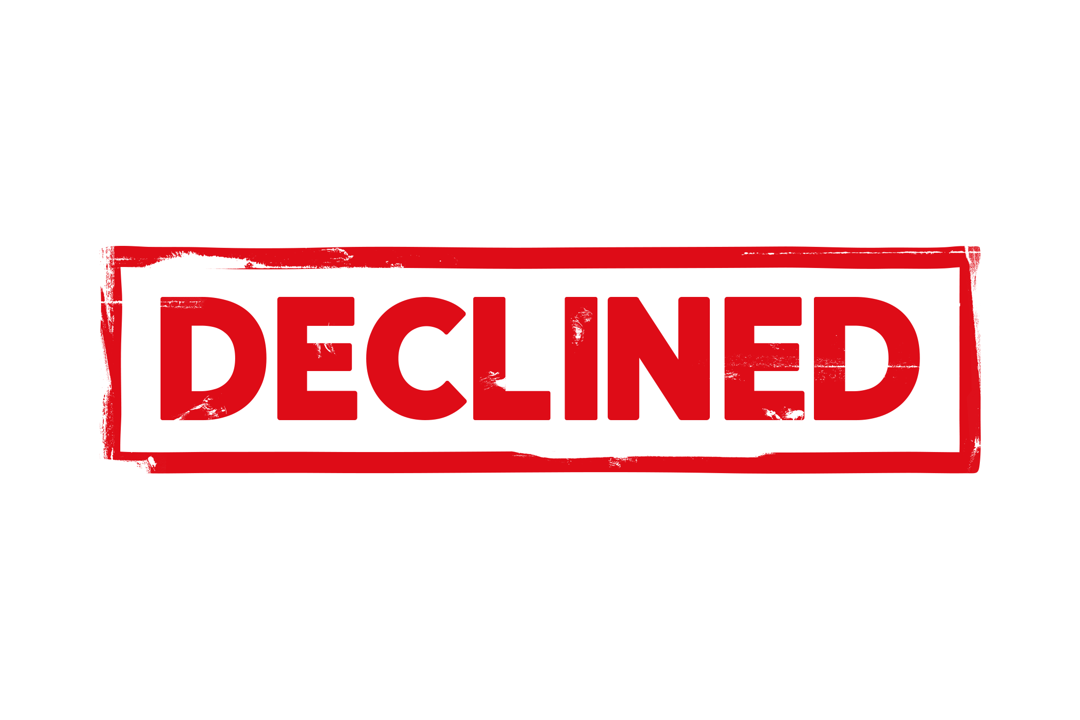 Declined stamp PSD