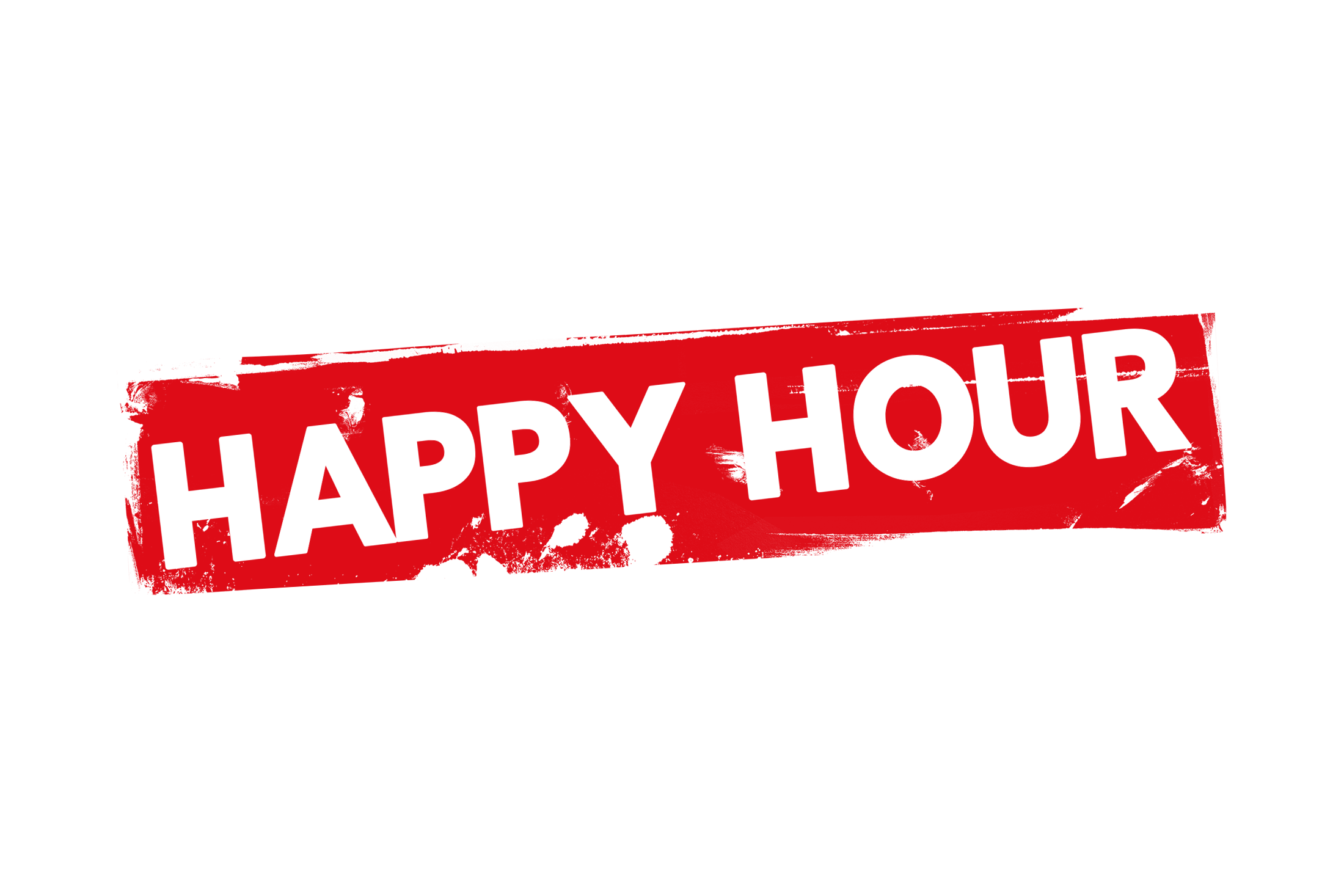 Grunge Happy Hour Label PSD PSDstamps