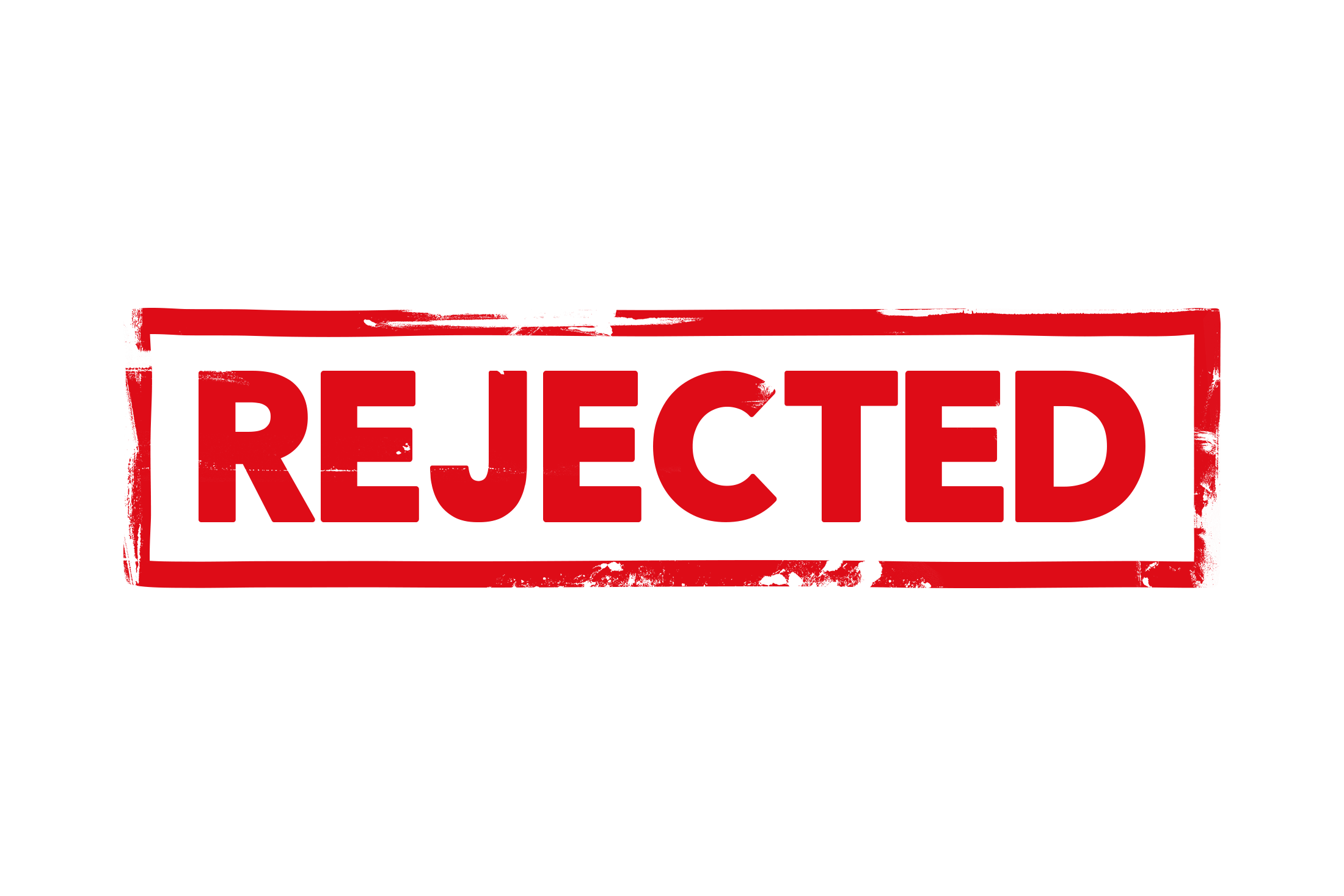 Rejected stamp PSD