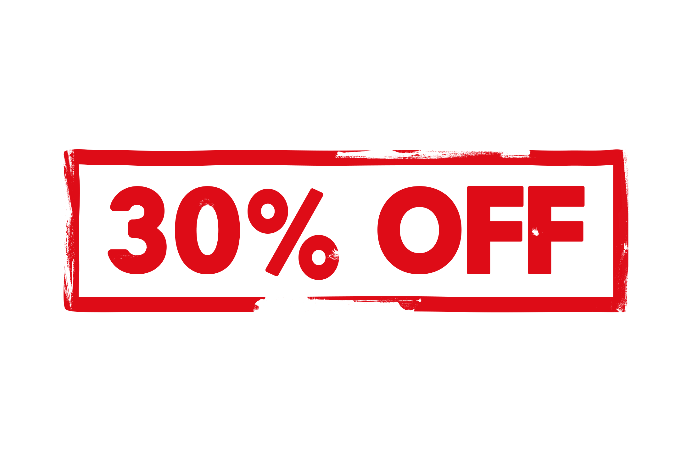 30 percent off stamp PNG and PSD