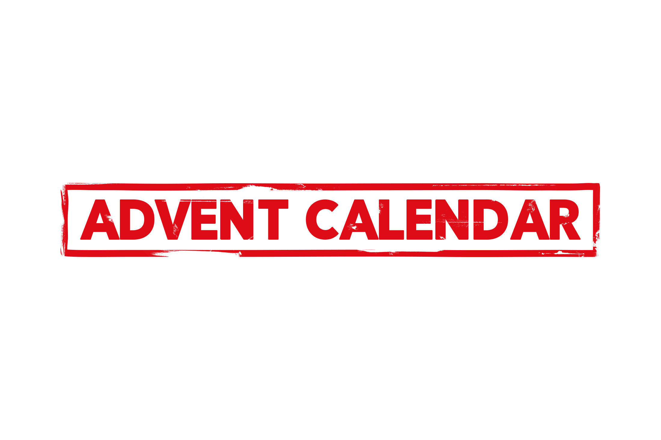 Advent calendar stamp PNG and PSD
