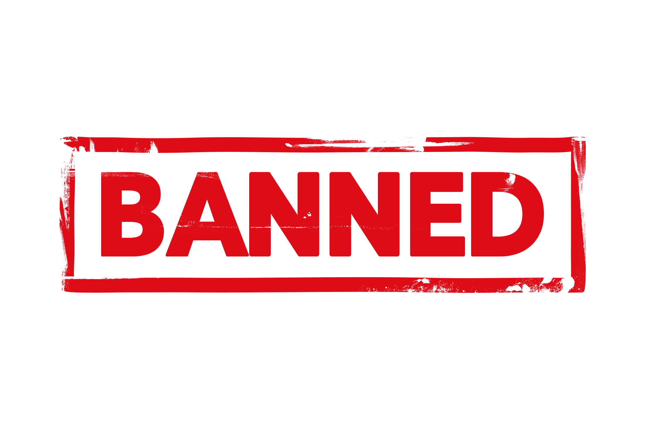 Banned stamp PNG and PSD