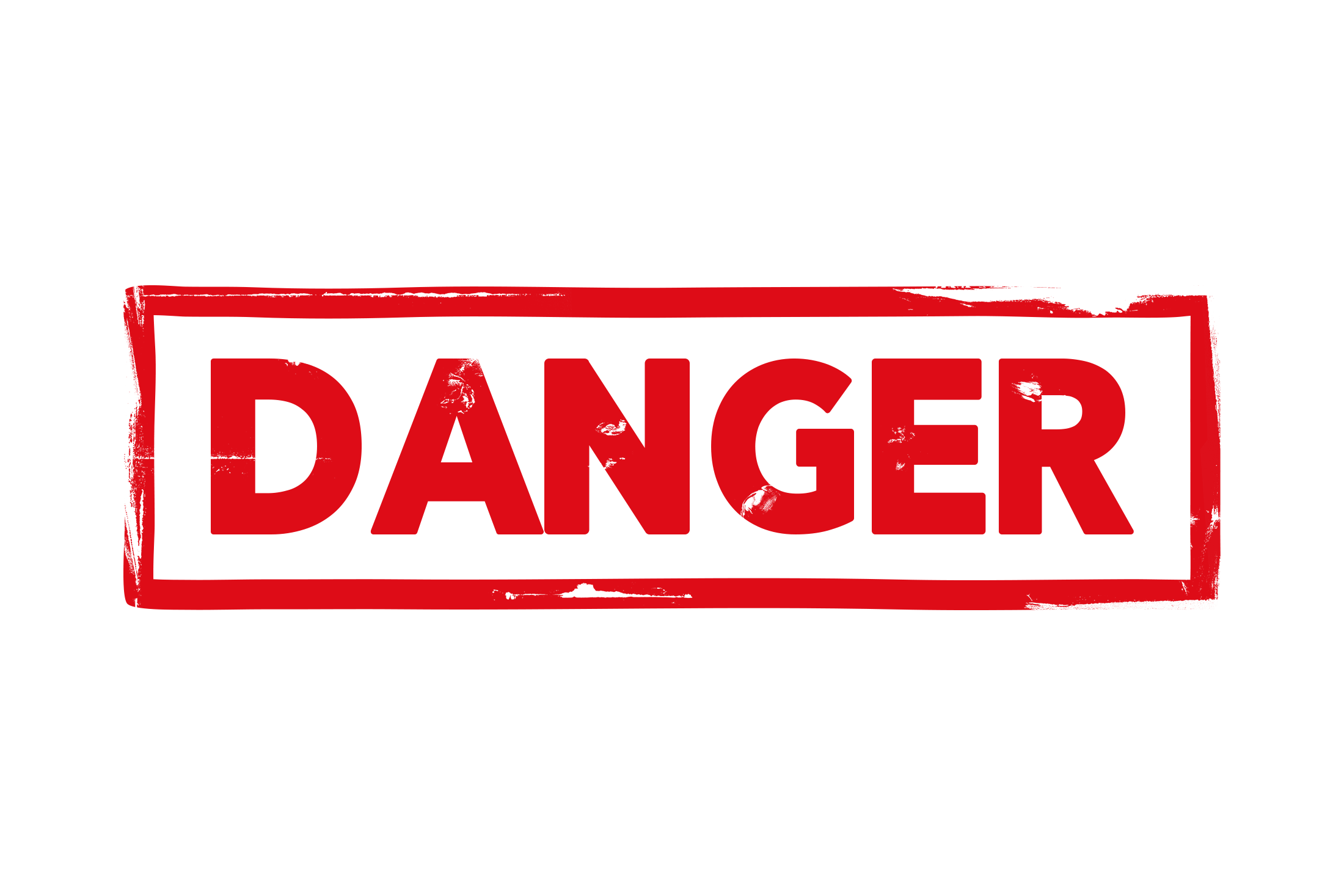 Danger stamp PNG and PSD