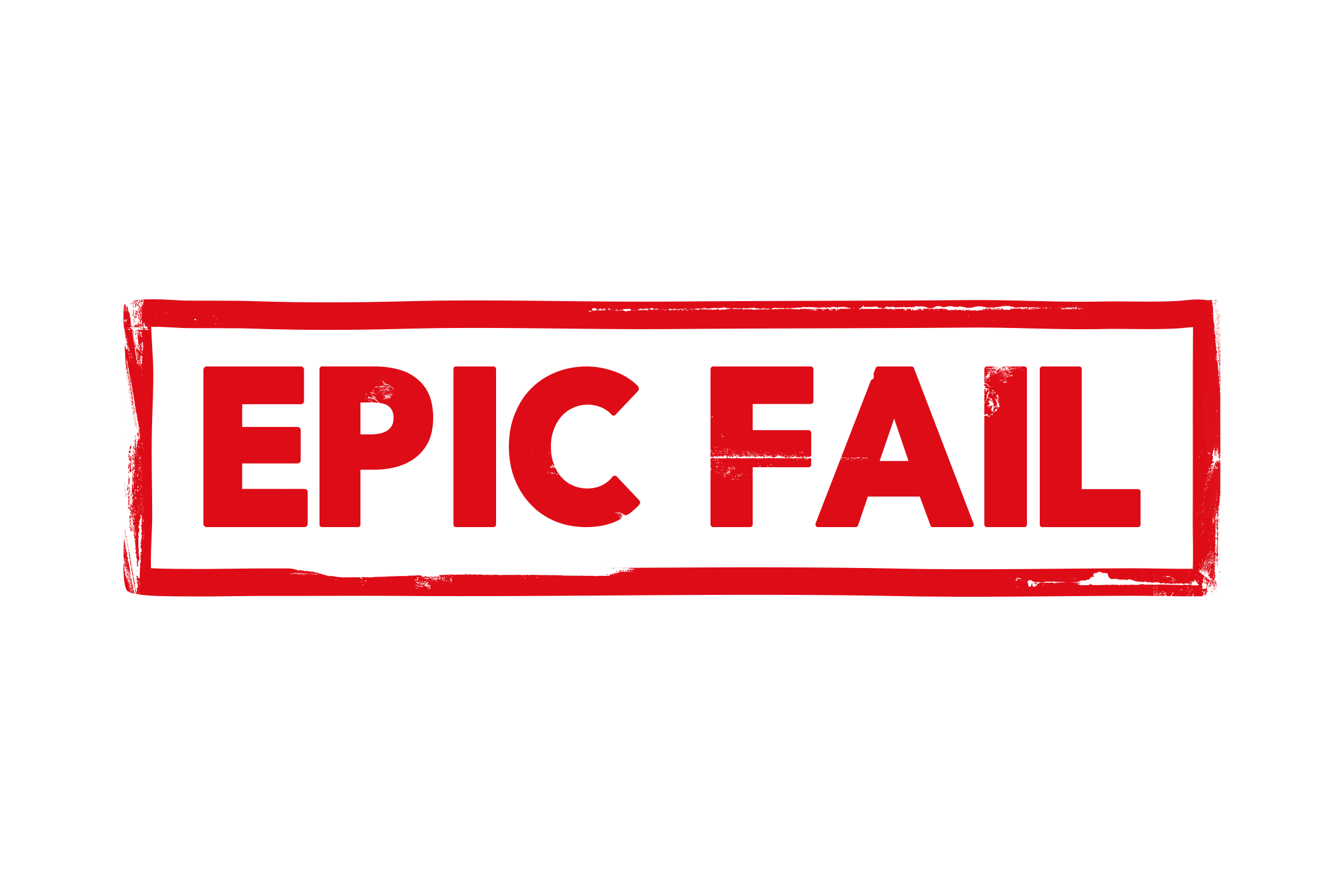 Epic fail stamp PNG and PSD
