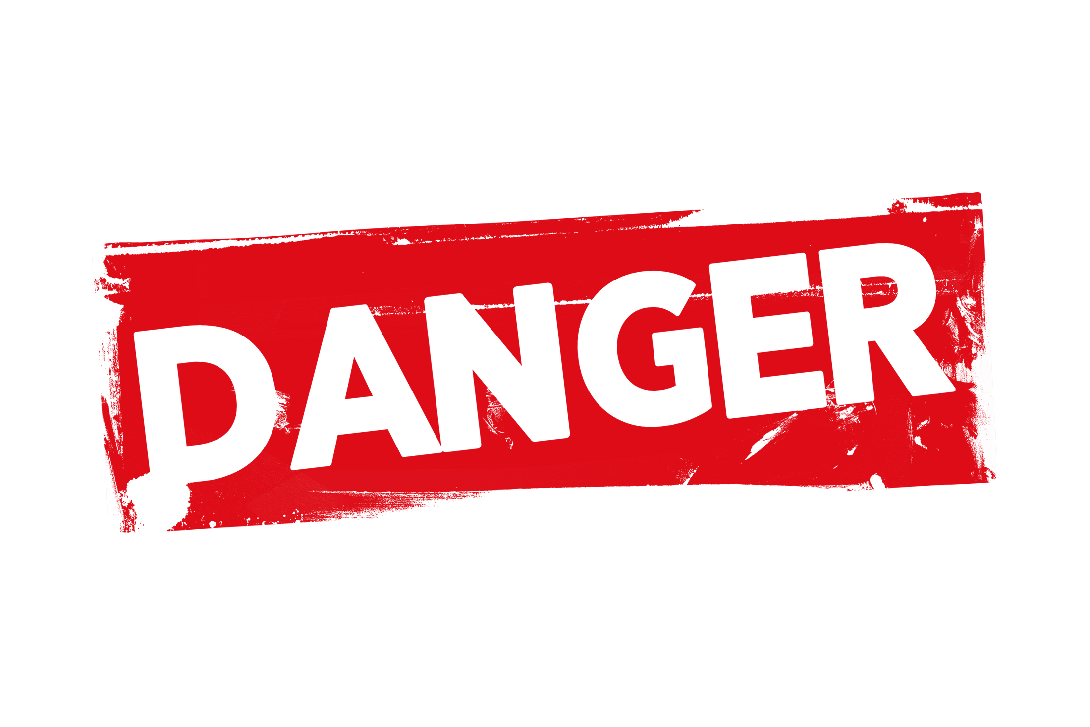 Grunge danger label PNG and PSD