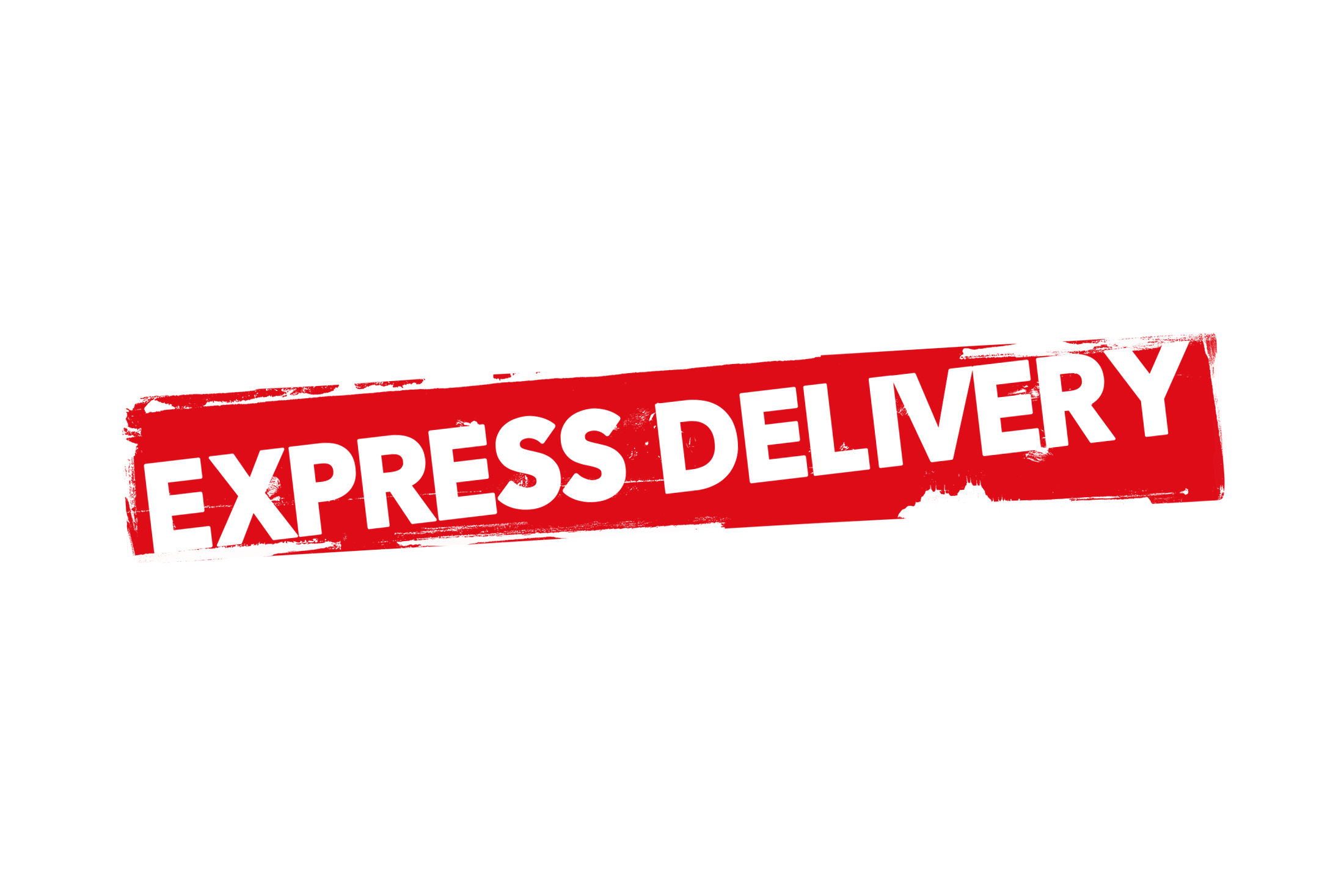 Grunge express delivery label PNG and PSD