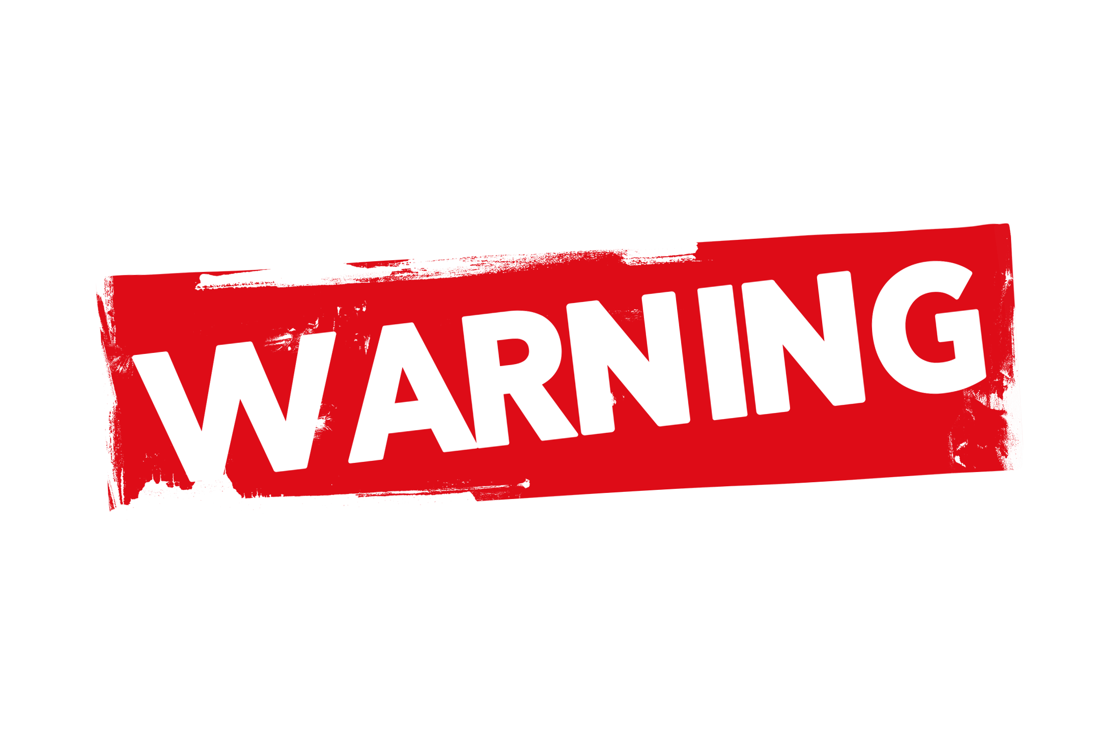 Grunge warning label PNG and PSD