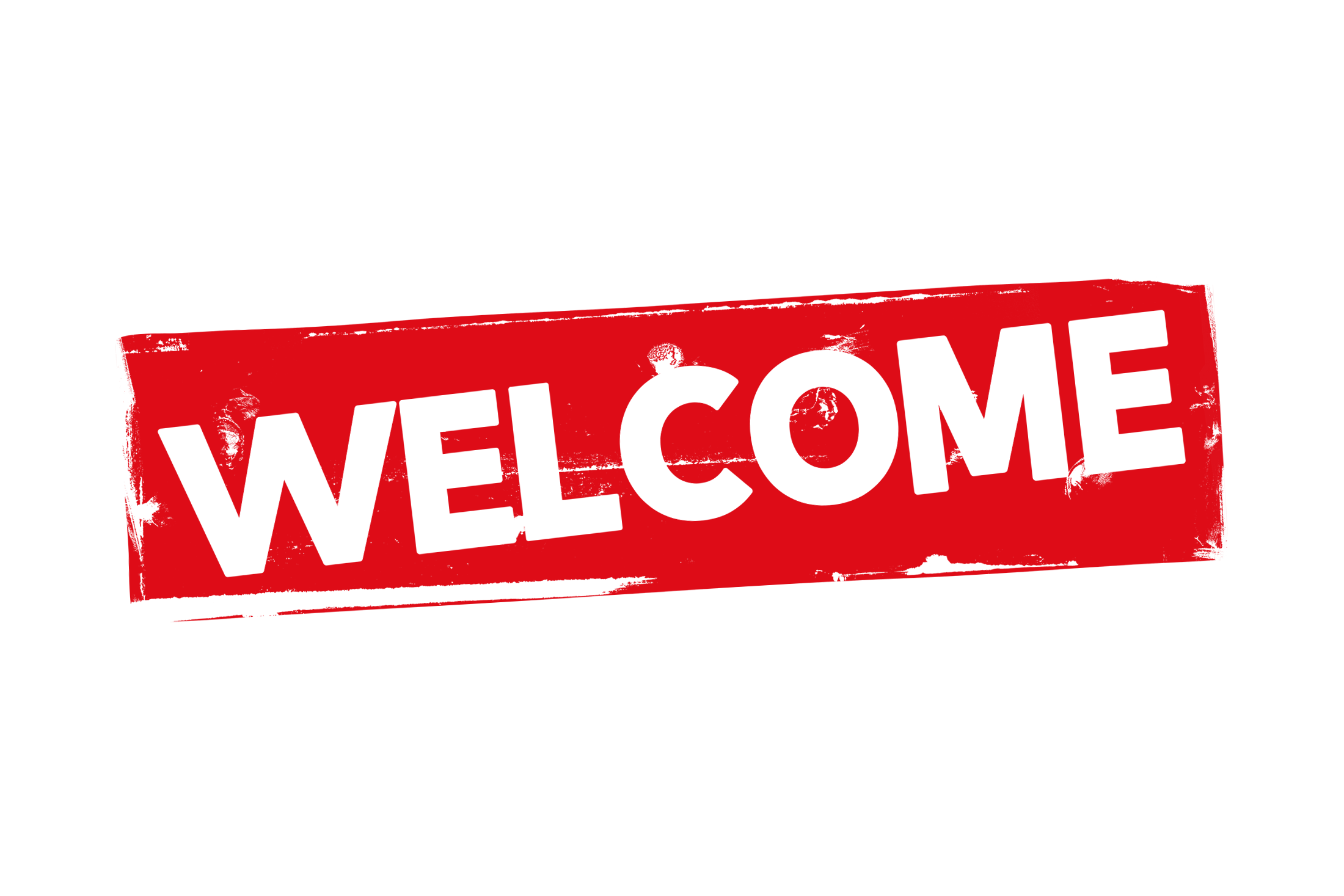 Grunge welcome label PNG and PSD
