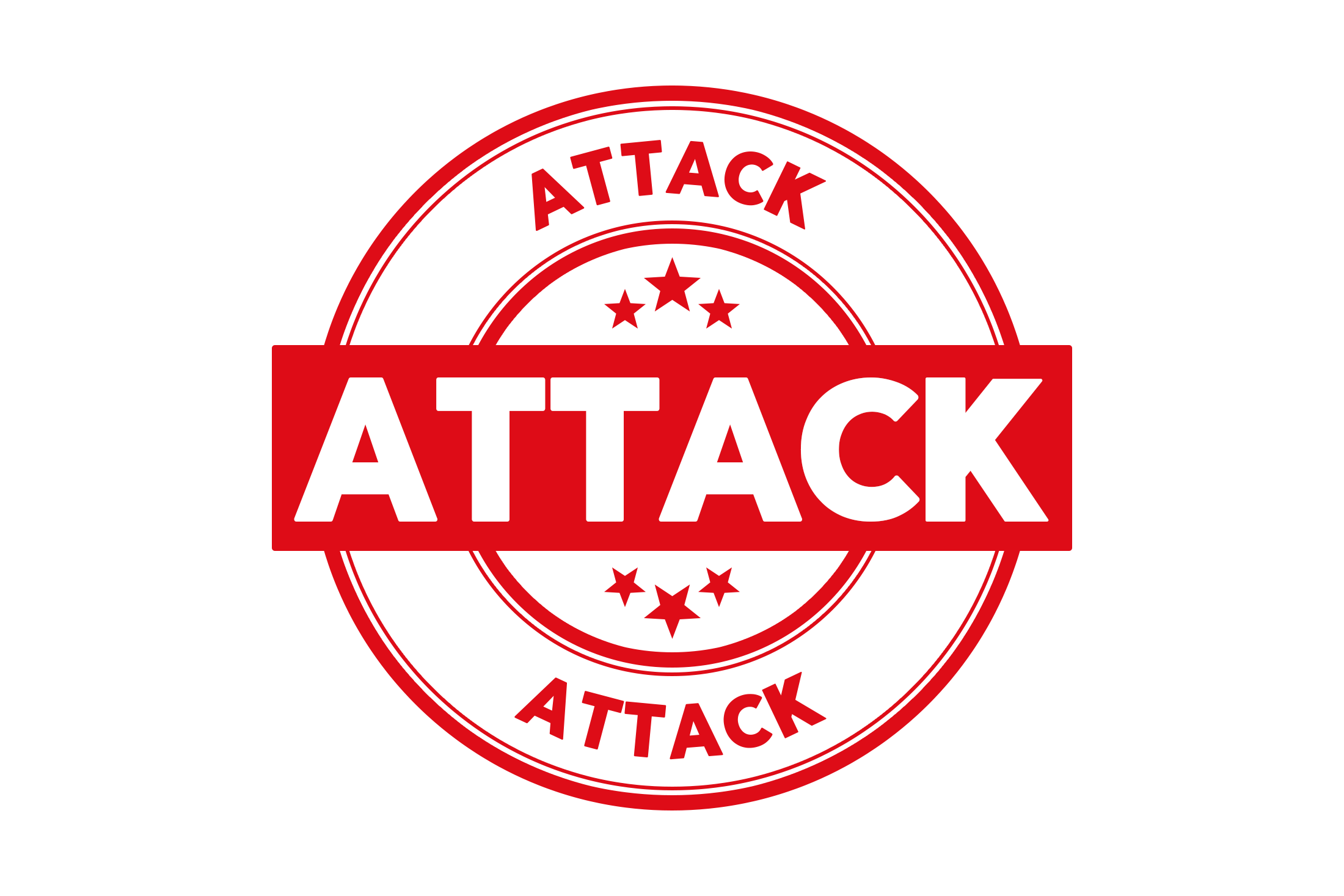 Round attack stamp PNG and PSD