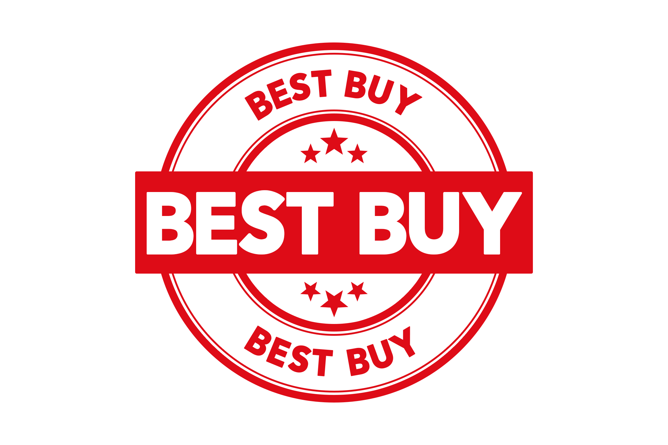 Round best buy stamp PNG and PSD