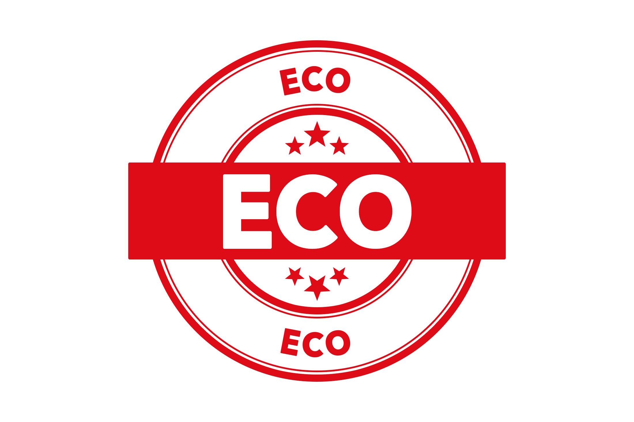 Round eco stamp PNG and PSD