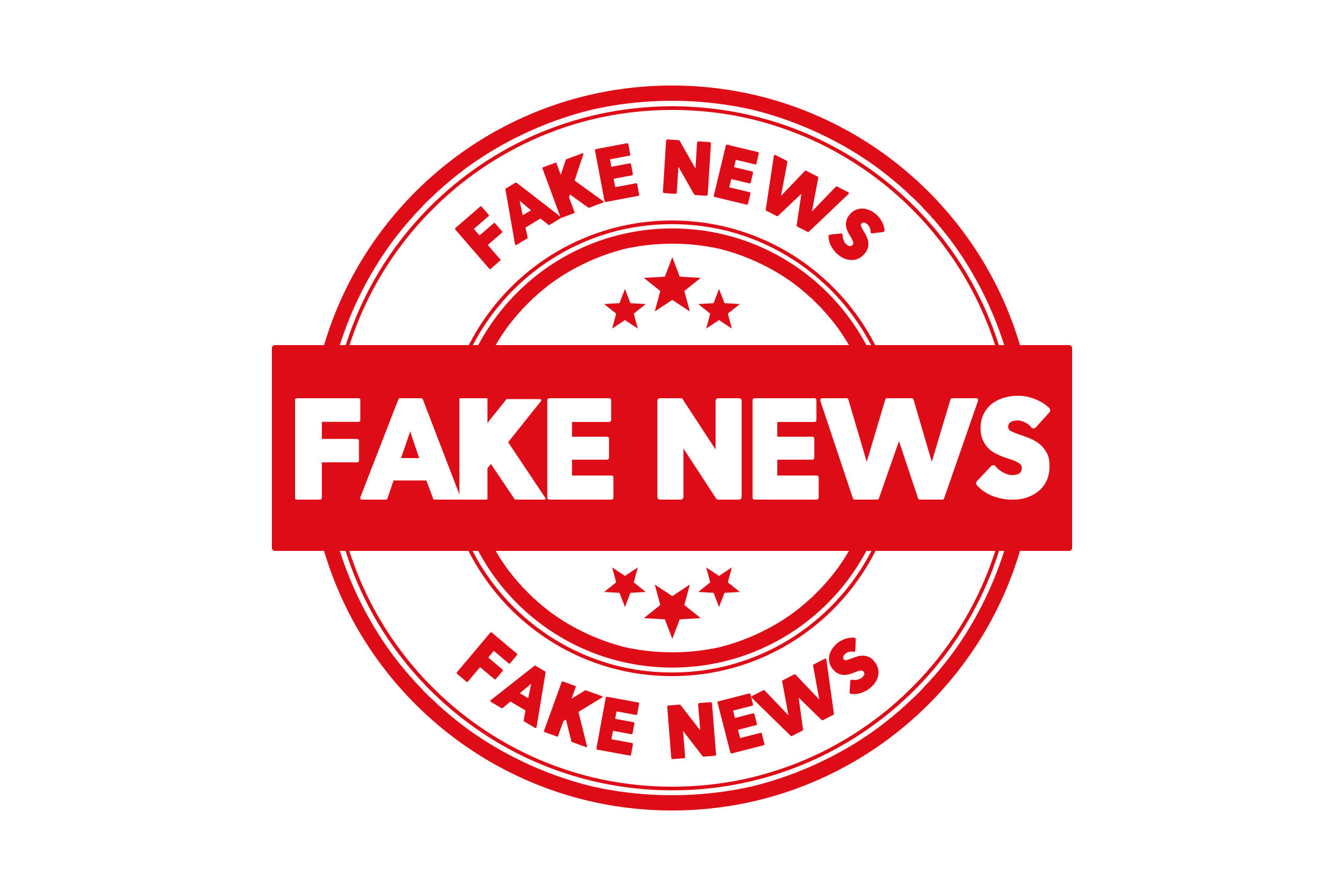 Round fake news stamp PNG and PSD
