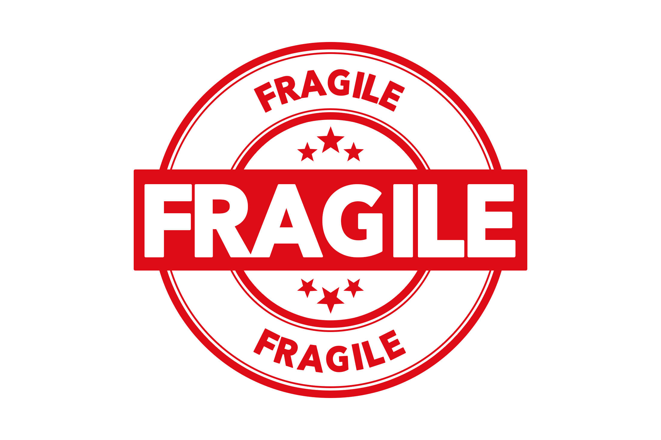 Round fragile stamp PNG and PSD
