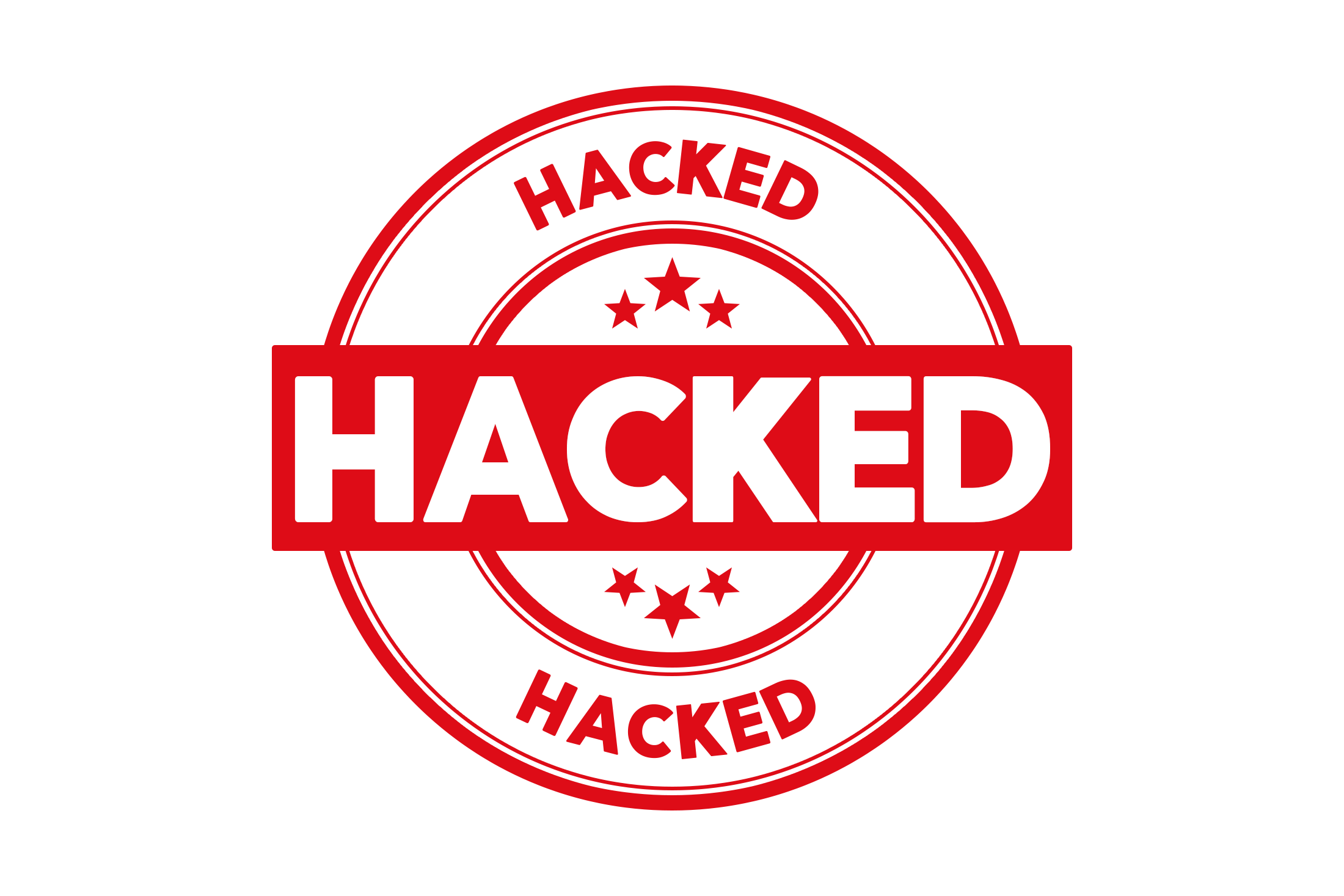 Round hacked stamp PNG and PSD