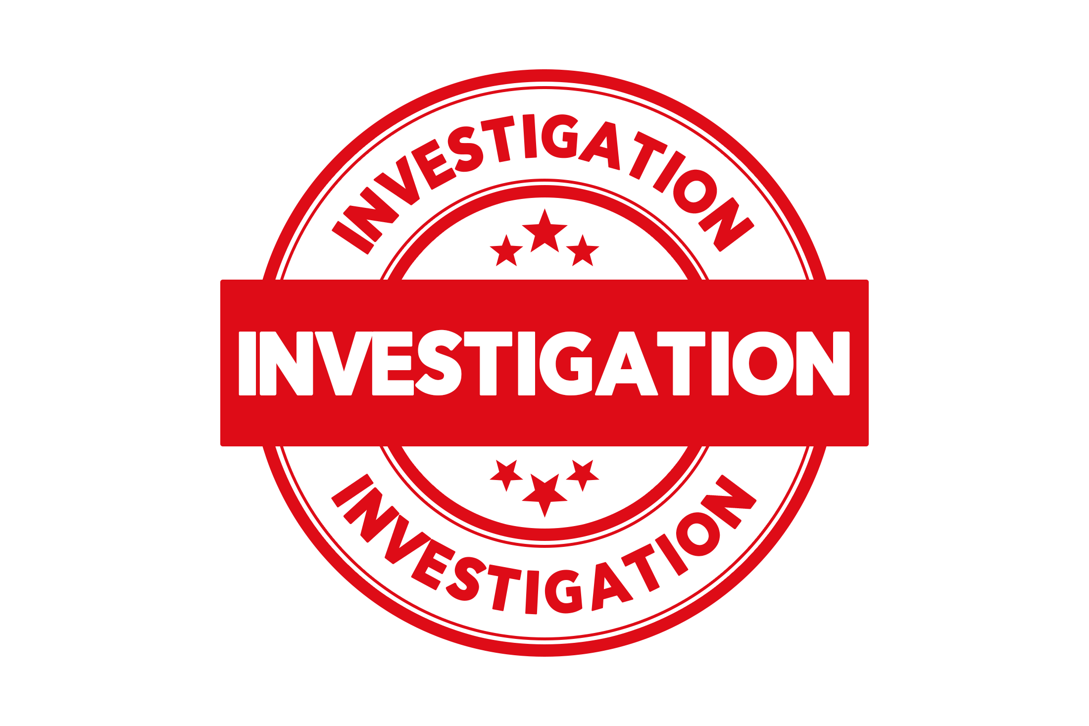 Round investigation stamp PNG and PSD