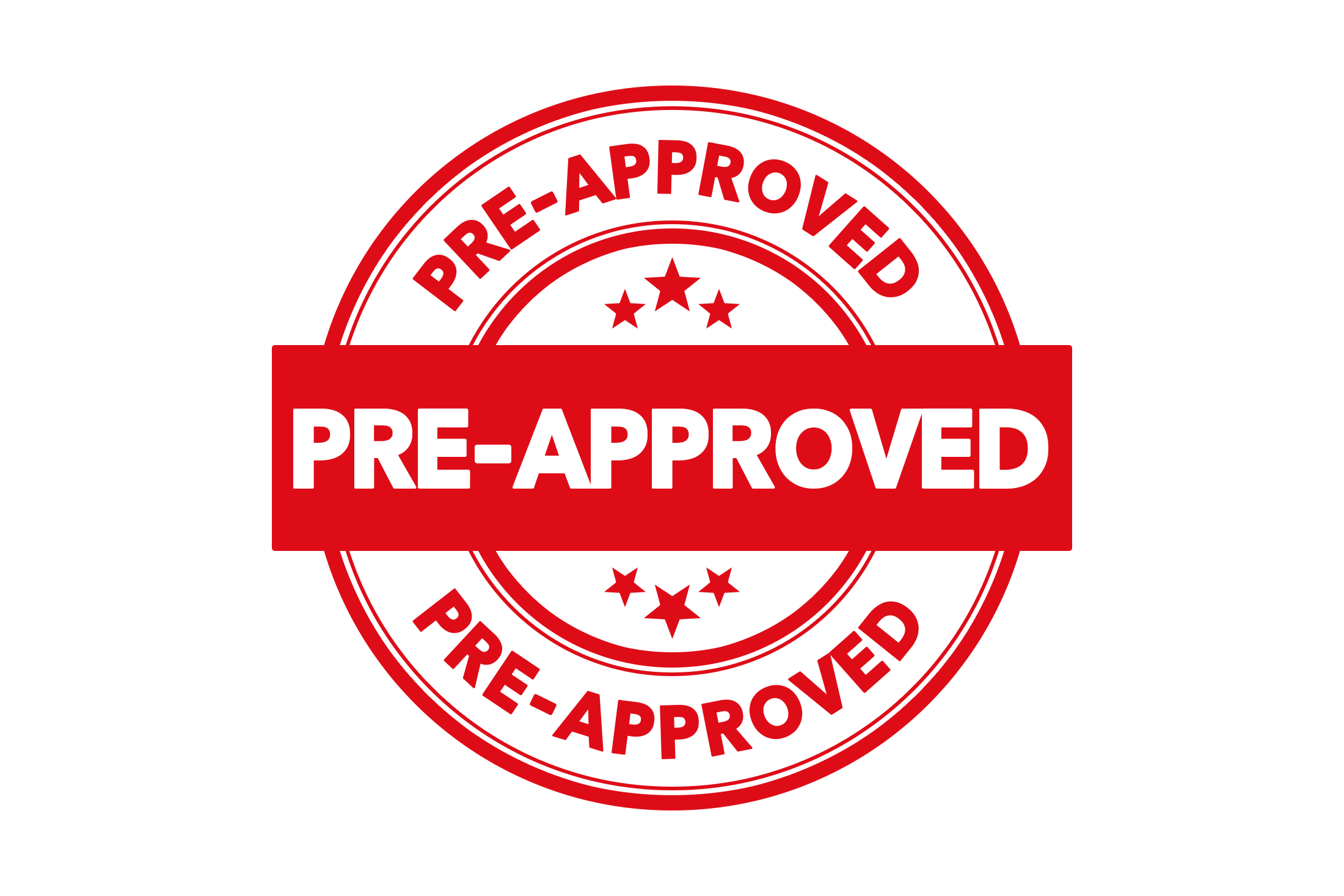 Round pre-approved stamp PNG and PSD