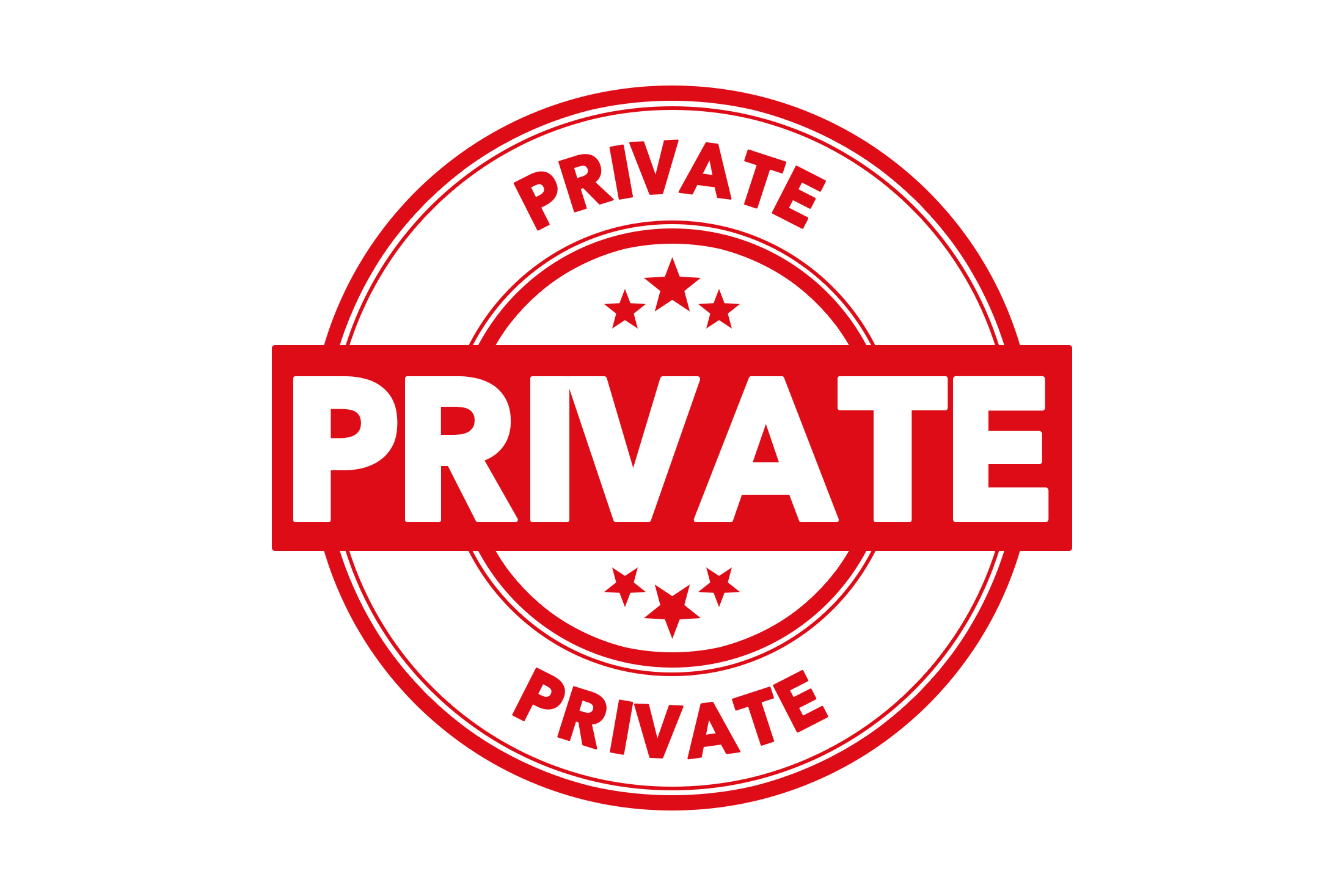 Round private stamp PNG and PSD