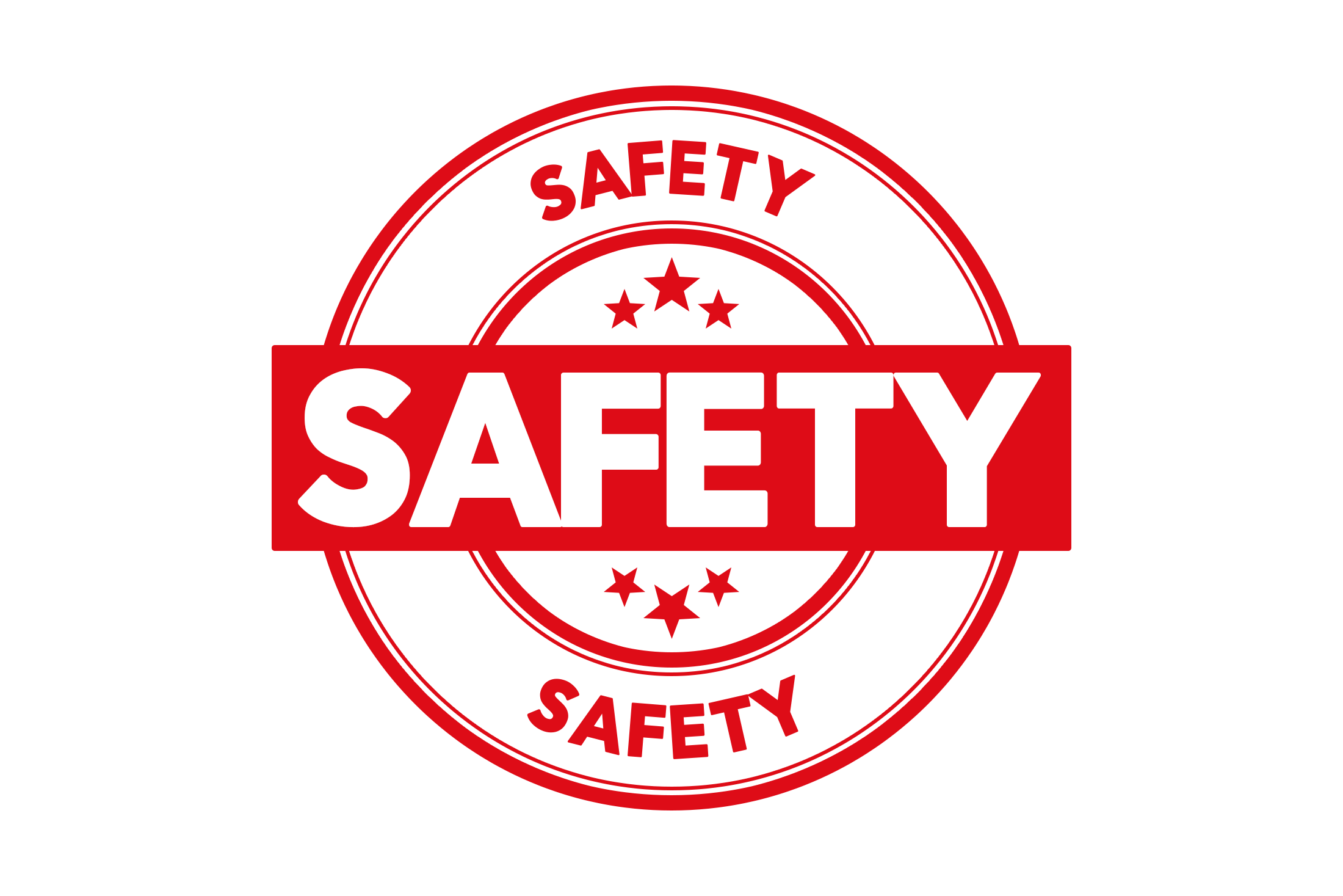 Round safety stamp PNG and PSD