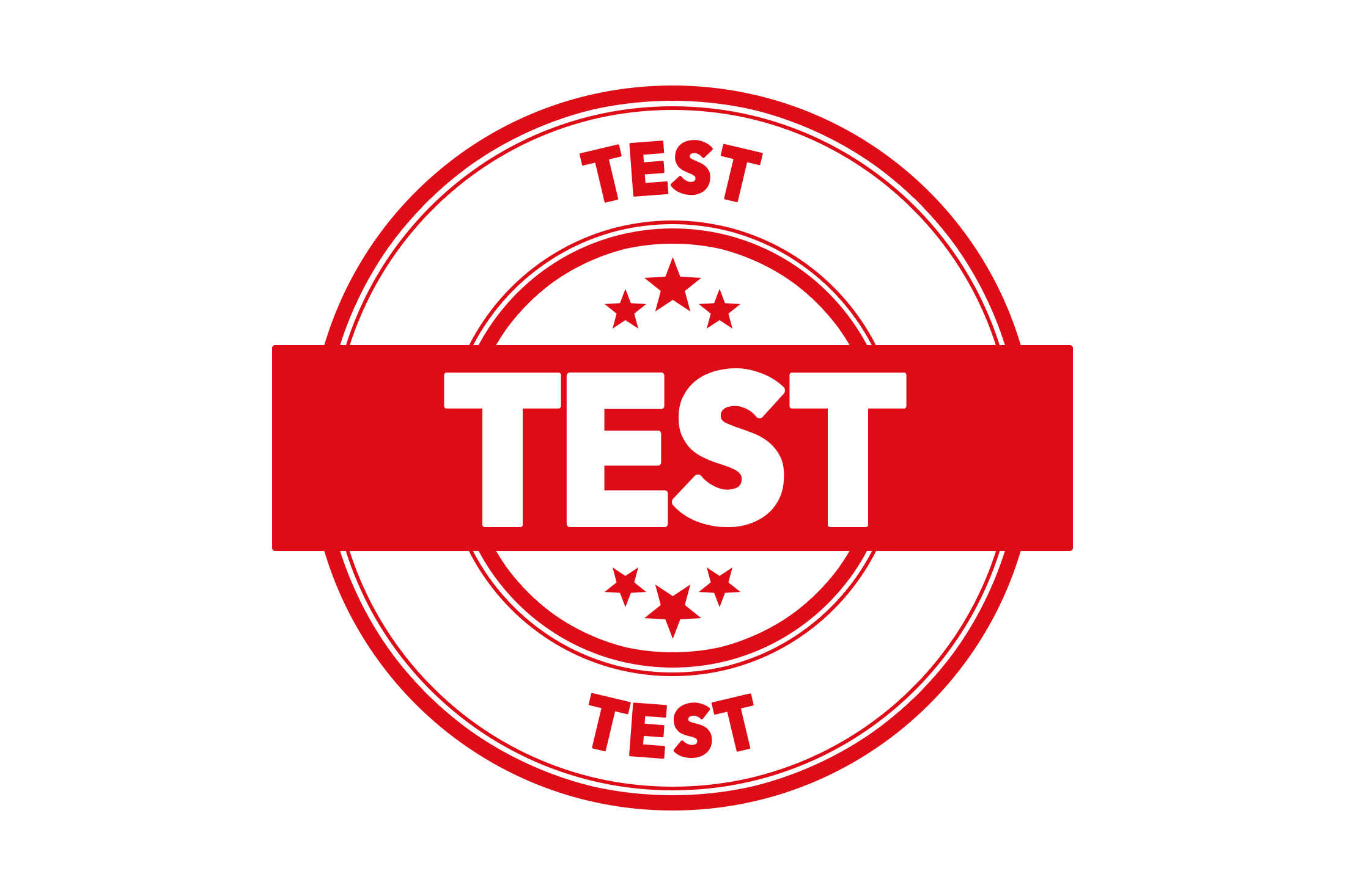 Round test stamp PNG and PSD