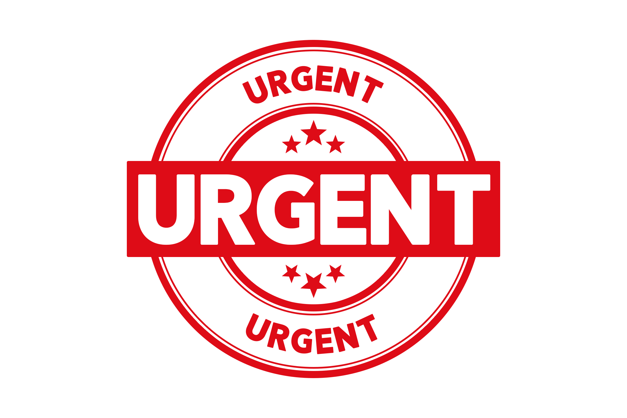 Round urgent stamp PNG and PSD