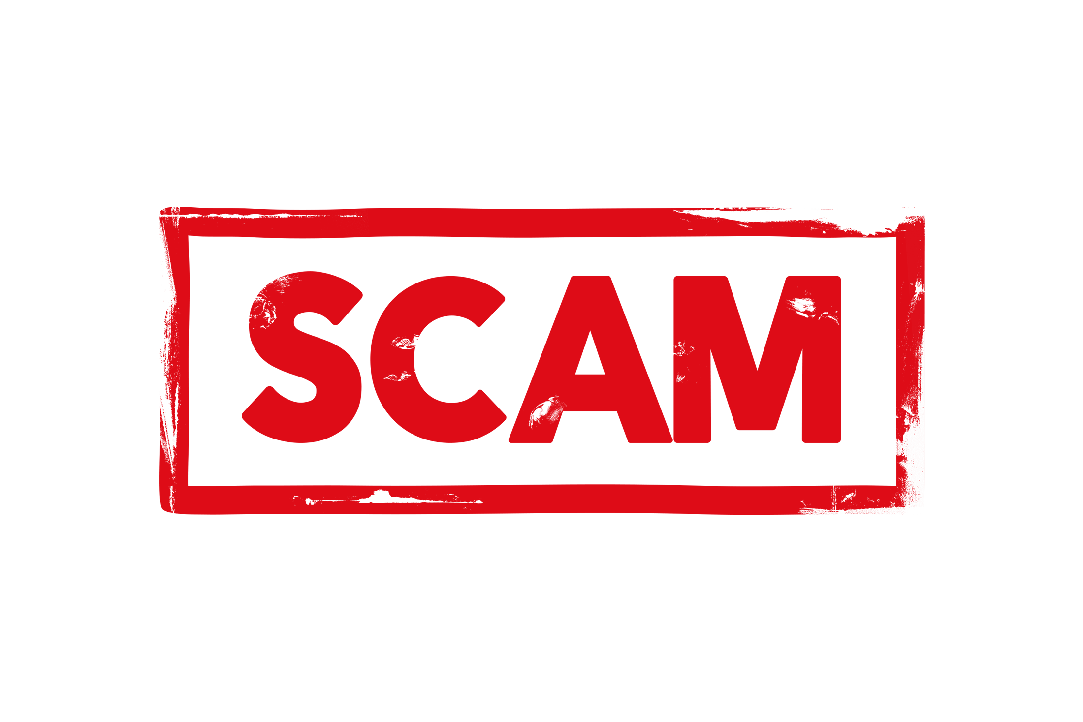 Scam stamp PNG and PSD